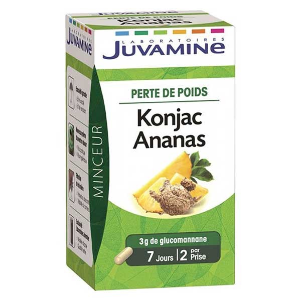 Juvamine Perte de Poids Konjac Ananas 42 gélules