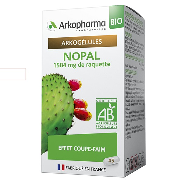 Arkopharma Arkogélules Nopal Bio 45 gélules
