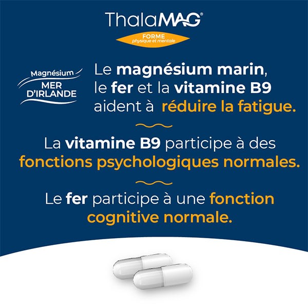Thalamag Magnésium Marin Forme Physique & Mentale 60 gélules