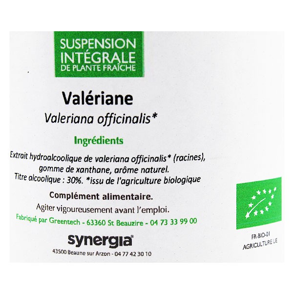 Synergia SIPF Valériane Bio 300ml