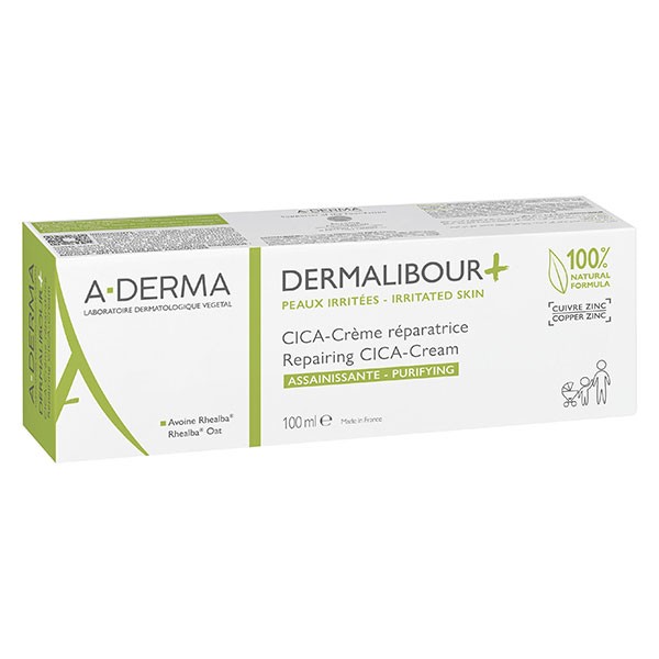 A-Derma Dermalibour+ Cica-Crème Réparatrice Assainissante 100ml