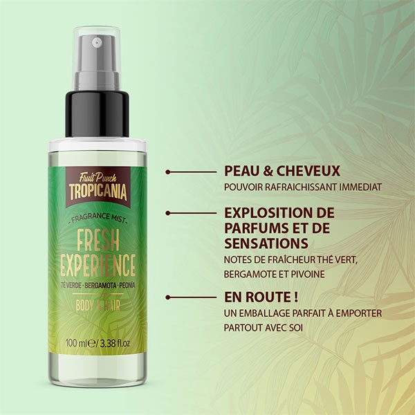 Tropicania Soin Brume Parfumée Corporelle Capillaire Fresh 100ml