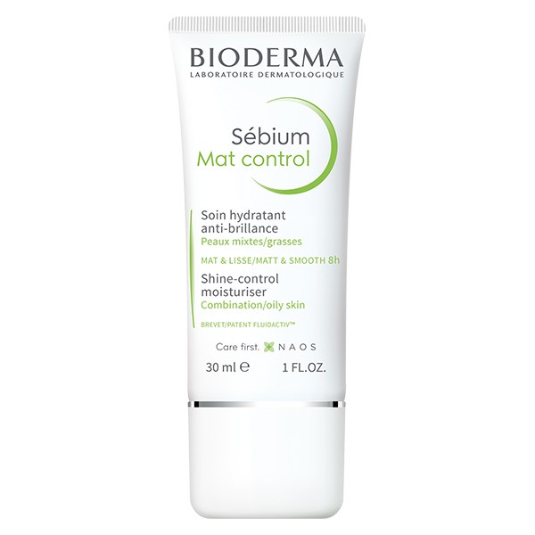 Bioderma Sébium Mat Control Soin Hydratant Anti-Brillance Peaux Mixtes à Grasses 30ml