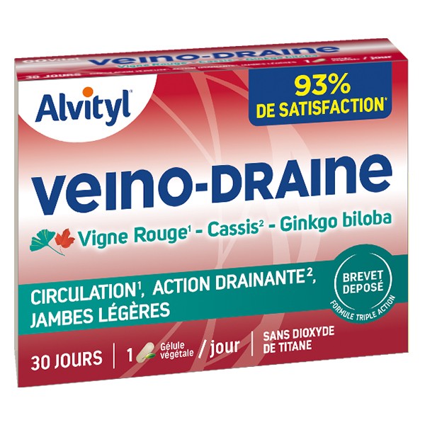 Alvityl Veino-Draine Lot de 3 x 30 gélules