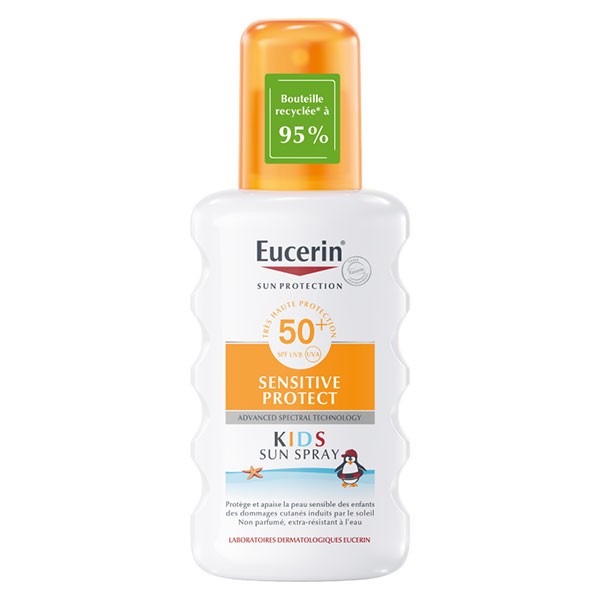 Eucerin Sun Protection Sensitive Spray Crème Solaire Enfant SPF50+ 200ml
