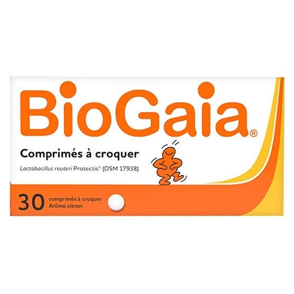 BioGaia Probiotiques Lactobacillus Reuteri Protectis Arôme Citron 30 comprimés 