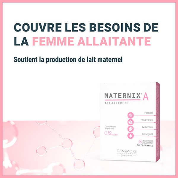 Maternix A allaitement capsules - Fenouil + minéraux + oméga-3