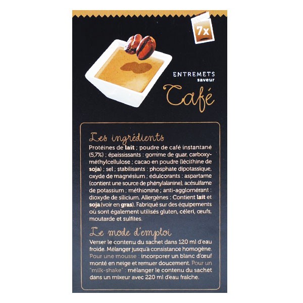 Protifast Entremet Hyperprotéiné Café 7 sachets