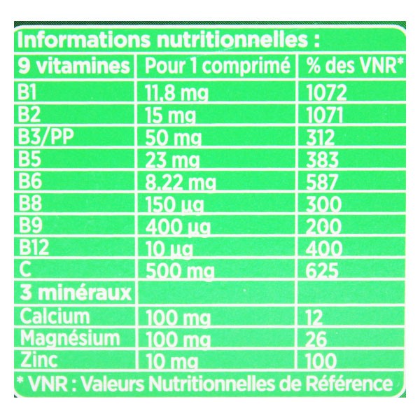 Berocca Energie Orange Vitamine B et C Magnésium Zinc 45 comprimés effervescents