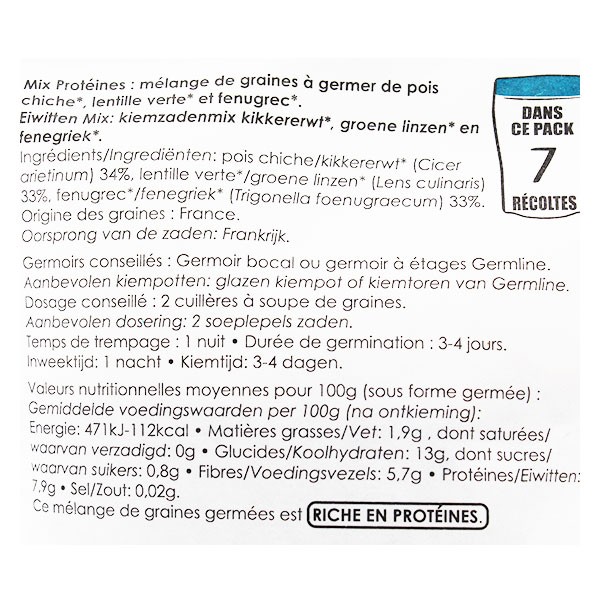 Graines à germer - Cresson - 100g - bio - Germline