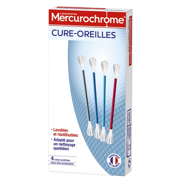 Mercurochrome Hygiène et Soins Cure-Oreille Lavable et
