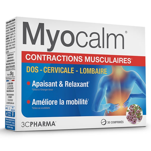 3C Pharma Myocalm 30 comprimés