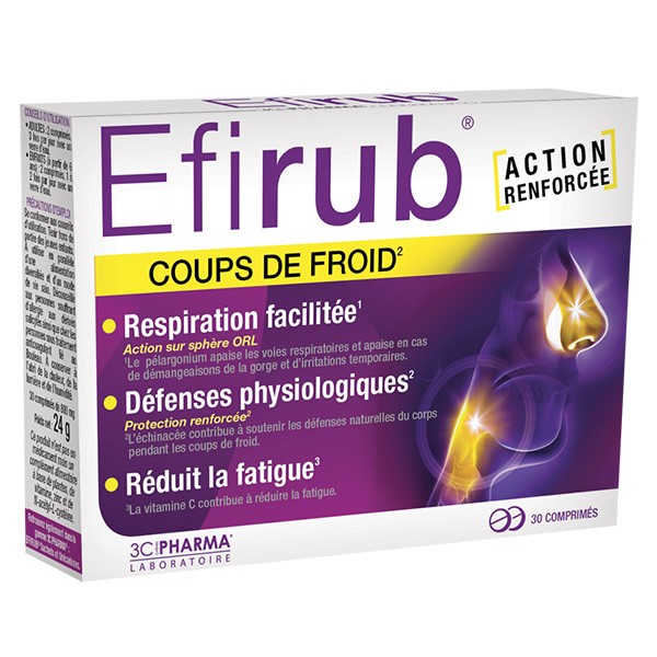 3C Pharma Efirub 30 comprimés