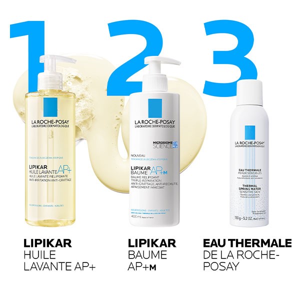 Huile lavante Lipikar anti-irritations LA ROCHE-POSAY : les 2