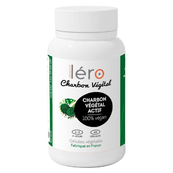Lero Charbon Végétal Actif 45 gélules