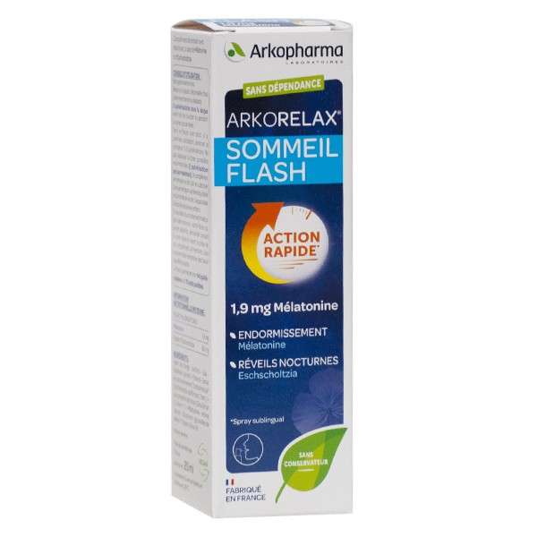 Arkopharma Arkorelax Sommeil Mélatonine Flash Spray 20ml