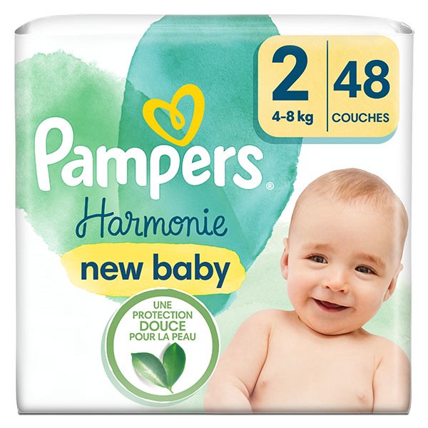 PAMPERS Premium protection couches taille 2 (4-8kg) 54 couches pas cher 
