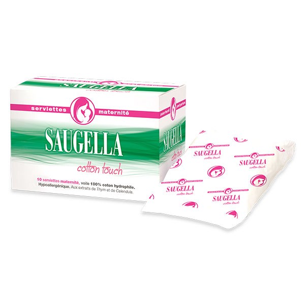 Saugella Cotton Touch Serviette Maternité 10 protections