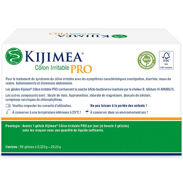 Kijimea Pro Syndrome du Côlon Irritable Ballonnements Diarrhée Constipation 90 Gélules