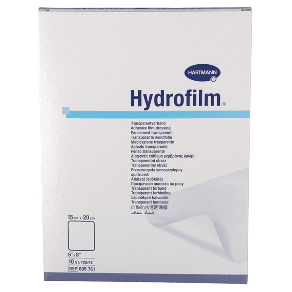 HYDROFILM 15 x 20 cm - Pansement Film Adhésif Transparent Stérile
