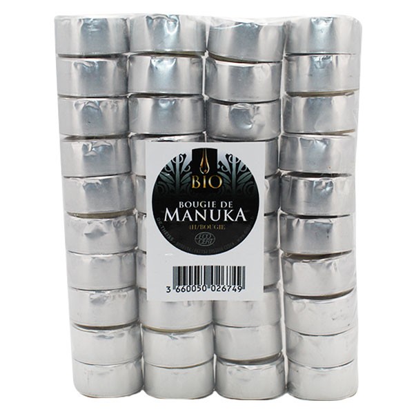 Miel de Manuka Bougies de Table à la Cire d'Abeille de Manuka 40 unités