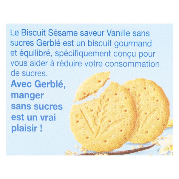 Céréal Sans Sucres Biscuits Sésame Saveur Vanille 132g