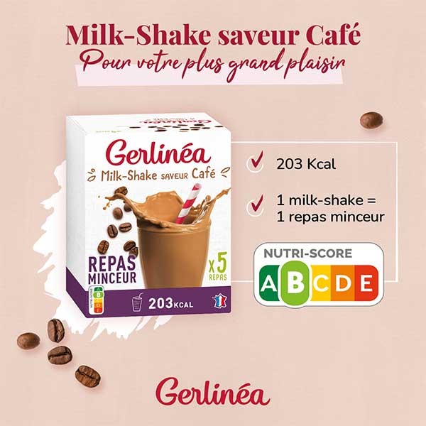 Gerlinéa Repas Minceur Milk-Shake Café 150g