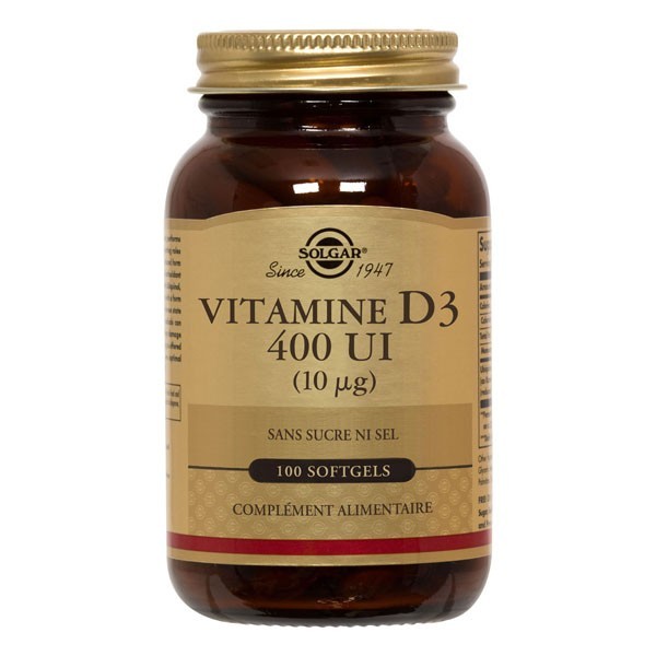Solgar Vitamine D3 - 100 Softgels