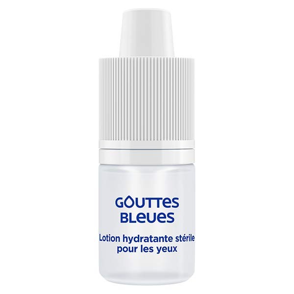 Gouttes Bleues Lotion Hydratante pour les Yeux Fatigue et Sécheresse Oculaire 10ml