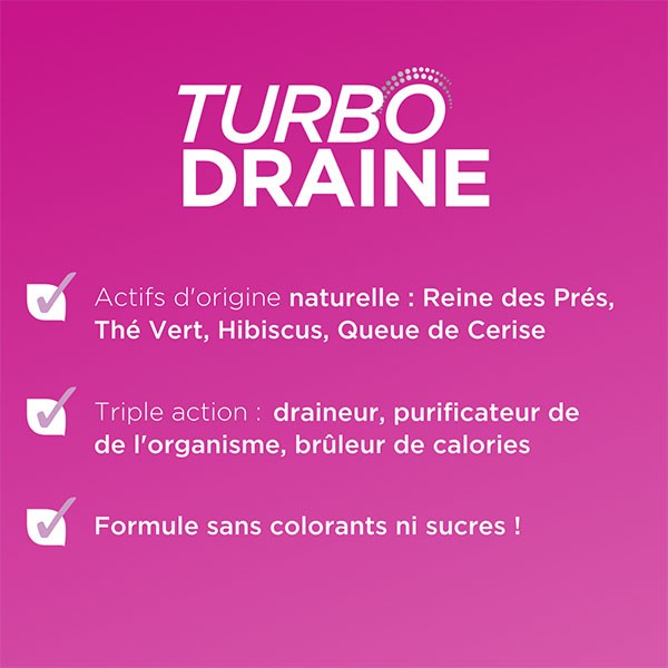 FORTE PHARMA TURBO DRAINE GOÛT FRAMBOISE 500ML - FORTE PHARMA 