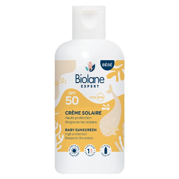 Biolane Expert Solaire Crème Haute Protection Bébé Enfant SPF50 125ml