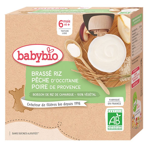 Babybio Petits pots bébé Bio Carotte Butternut Riz - Dès 6 mois