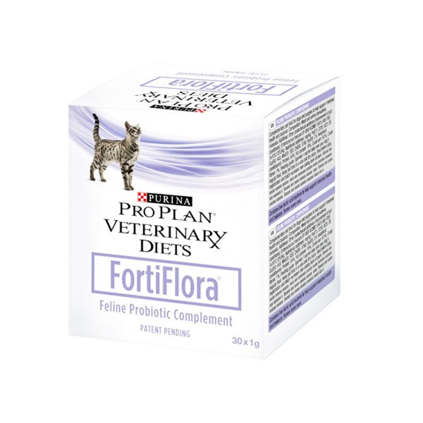 Purina Pro Plan Veterinary Supplements Complément alimentaire pour chien  FortiFlora - Probiotique canin en poudre - 30 sachets de 1 g (1 paquet),  marron : : Animalerie