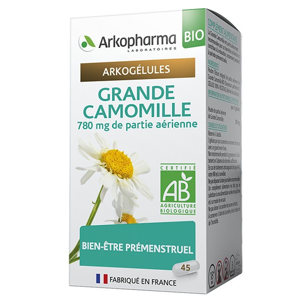 Arkopharma Arkogelules Grande Camomille Bio 45 Gelules Pas Cher