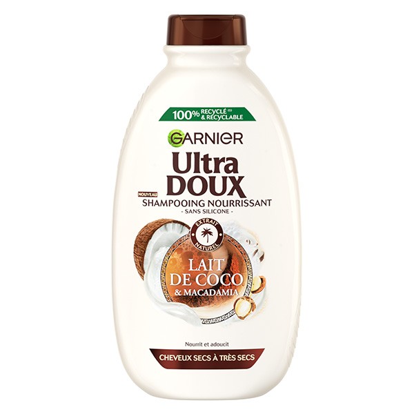 Garnier - Ultra doux hair food lissant à la noix de coco et Macadamia 390 ml