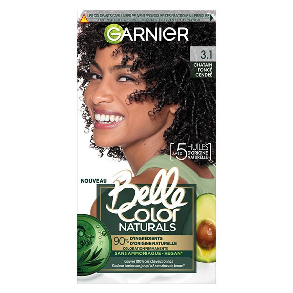 Coloration Cheveux - Teinture Garnier Naturals 1+ Noir Profond