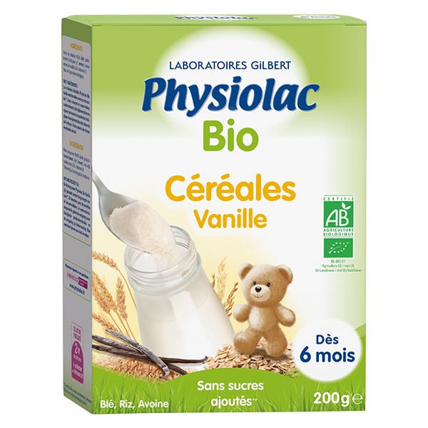 Céréales infantiles Babybio saveur vanille dès 6 mois (220g