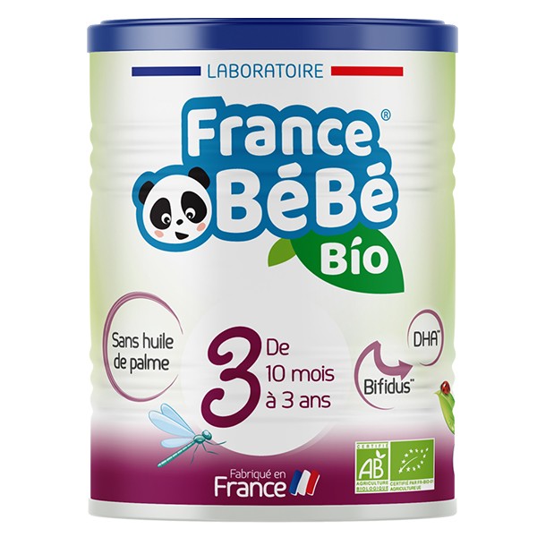 France Bebe Bio Croissance Lait 3eme Age 400g Prix Bas