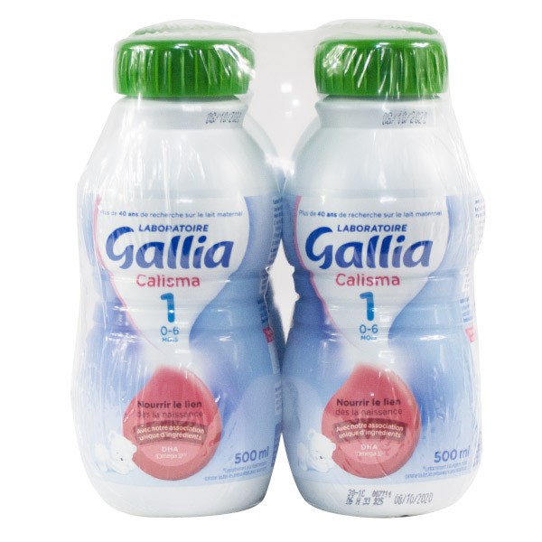 GALLIA Gallia Calisma 1 lait 1er âge liquide dès la naissance 4x200ml  4x200ml pas cher 