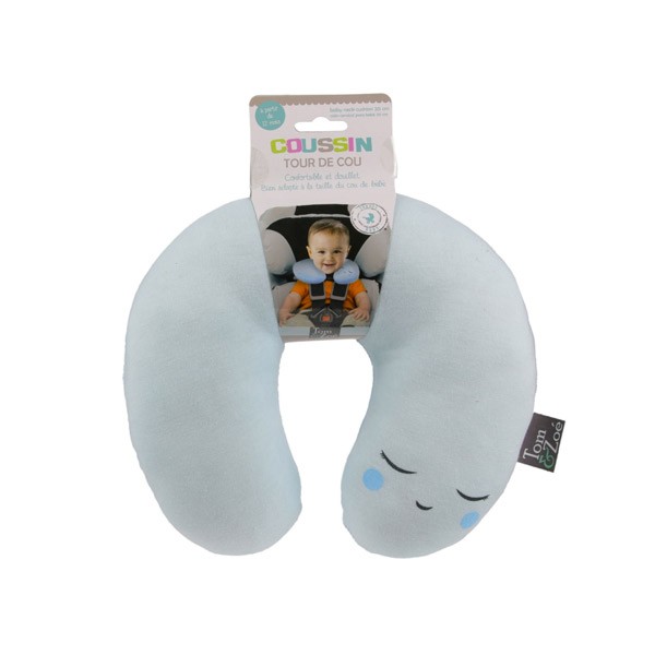 Coussin De Nuque Bebe cm Bleu Prix Bas