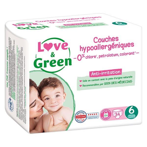 Love And Green Couches bébé taille 1 : 2 - 5Kg naturelle hypoallergénique 
