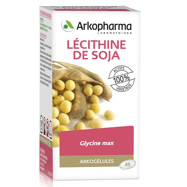 Arkopharma Arkogélules Lécithine de Soja 45 gélules