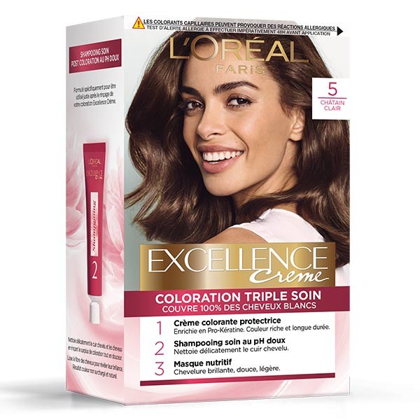 L Oreal Excellence Coloration Chatain Clair 5 Prix Bas