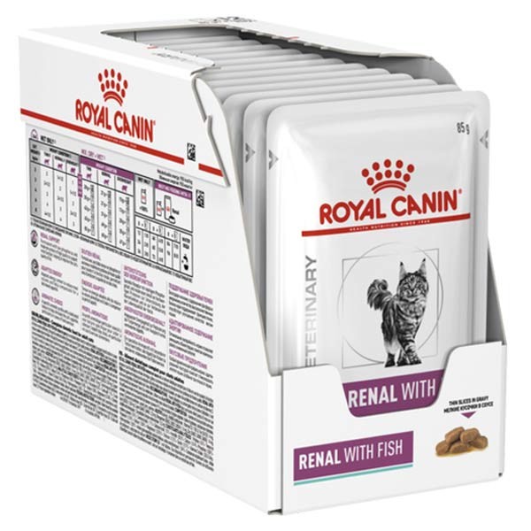 Royal Canin Vet Chat Renal Poisson Sachet 12 x 85 g