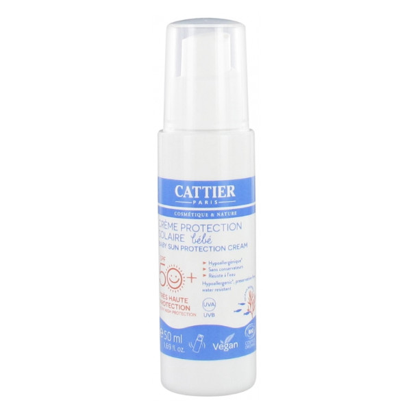 Cattier Solaire Crème Protection Bébé SPF50+ 50ml