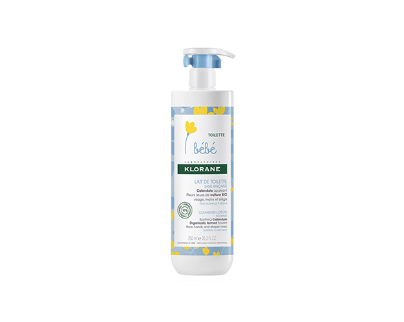 Klorane Bébé Calendula Lait de Toilette sans Rinçage 750ml