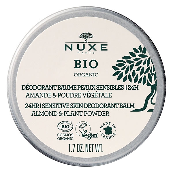 Nuxe Bio Déodorant Solide Baume Peaux Sensibles 24h 50g