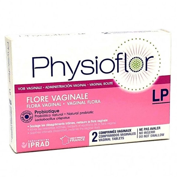 Physioflor Probiotique Naturel Flore Vaginale 2 comprimés vaginaux