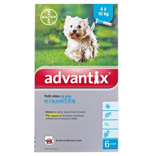 pipette Advantix Petit Chien