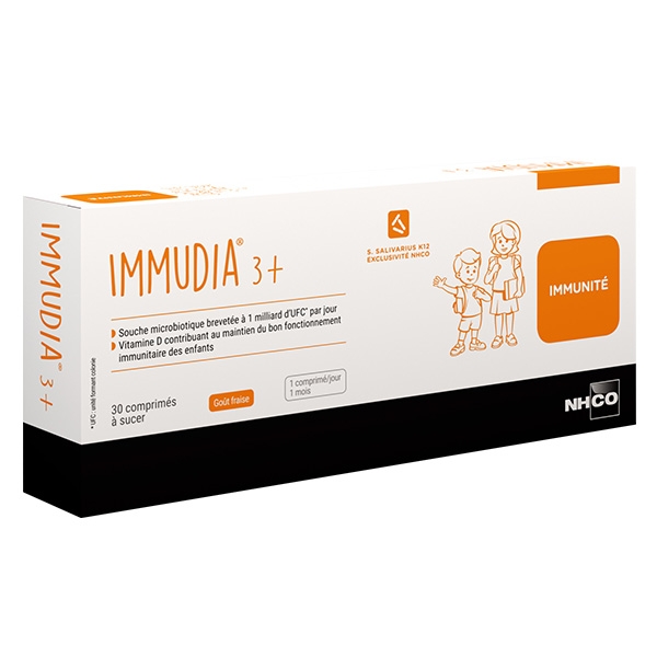 Nhco Optimage Immudia 3+ Immunité 30 comprimés à sucer